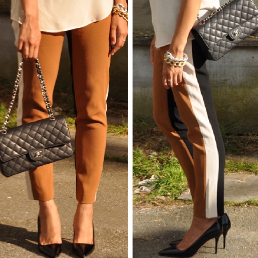 Wilfred (Aritzia) Alana Colourblocked Tuxedo Ankle Pants